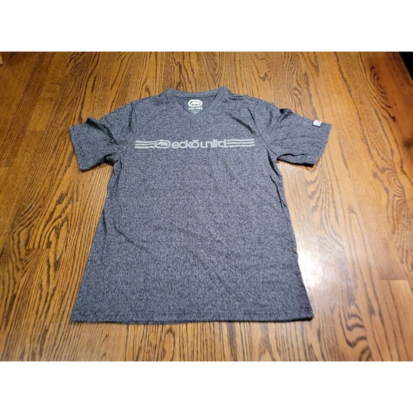Ecko Unltd V-Neck Mens T-Shirt Grey Size S New Without Tags Unlimited Shirt Top - Picture 1 of 10